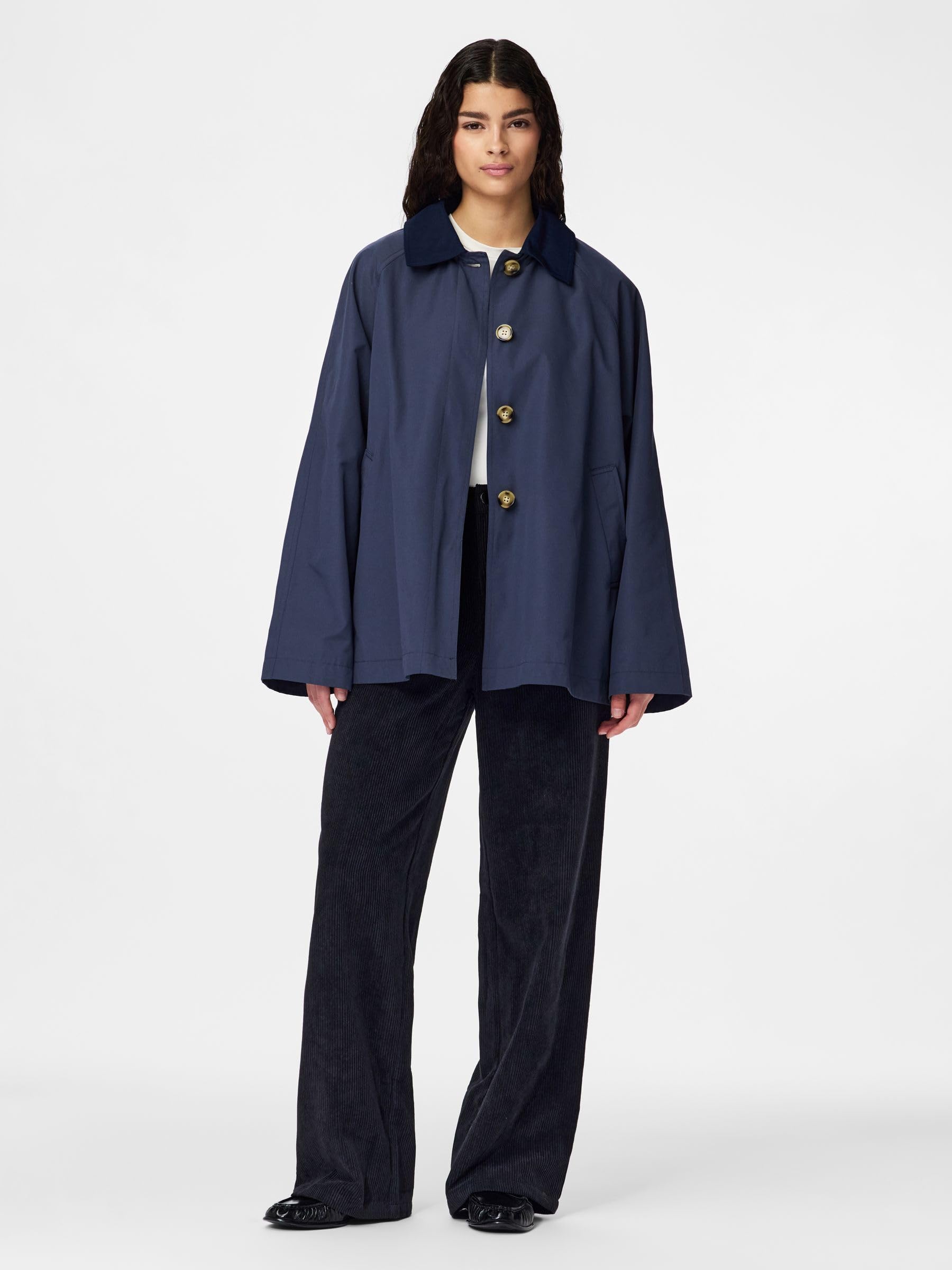 Pieces Pcvilma LS A-Shape Trenchcoat Noos BC trench M comoda