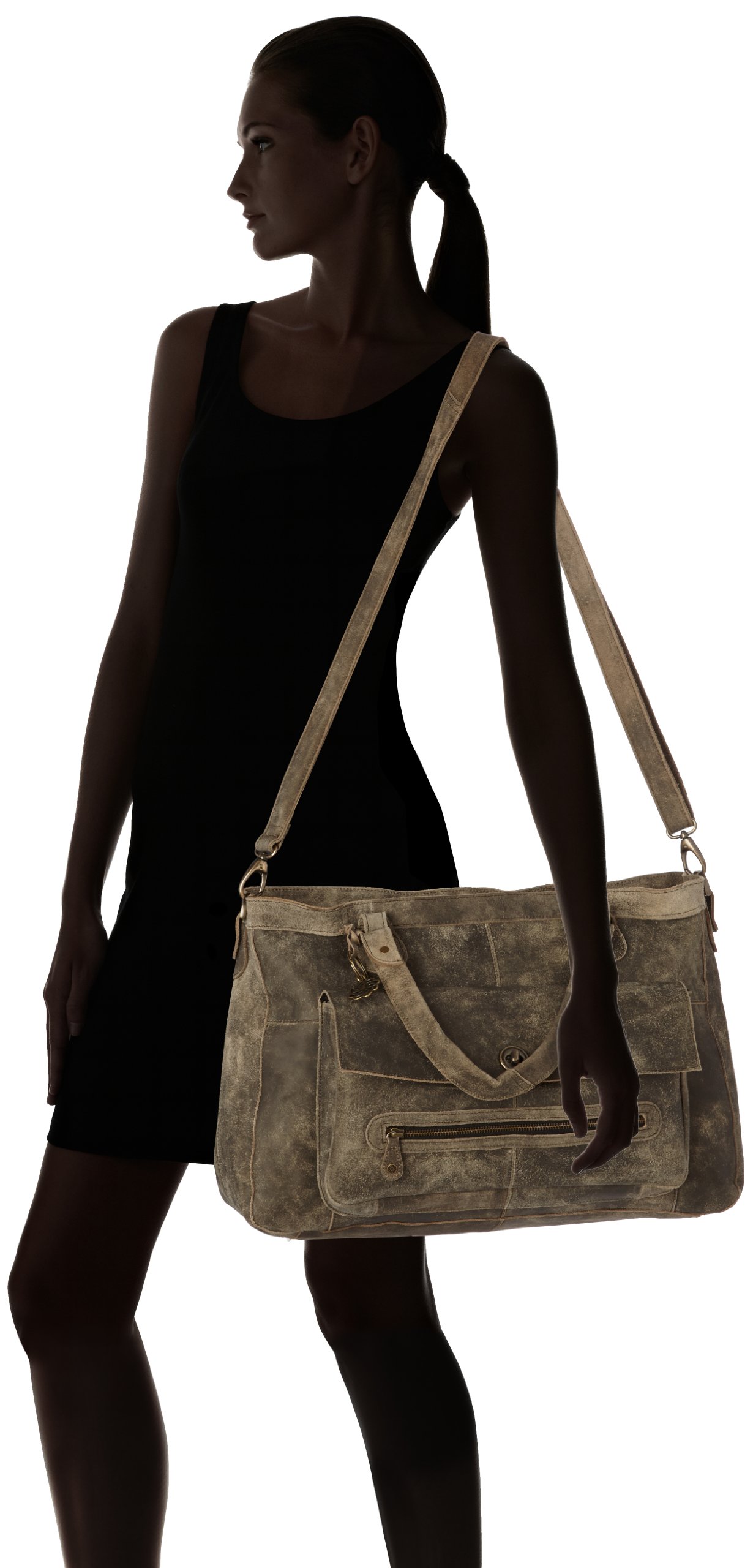 Pieces Totally Royal Leather borsa viaggio dust