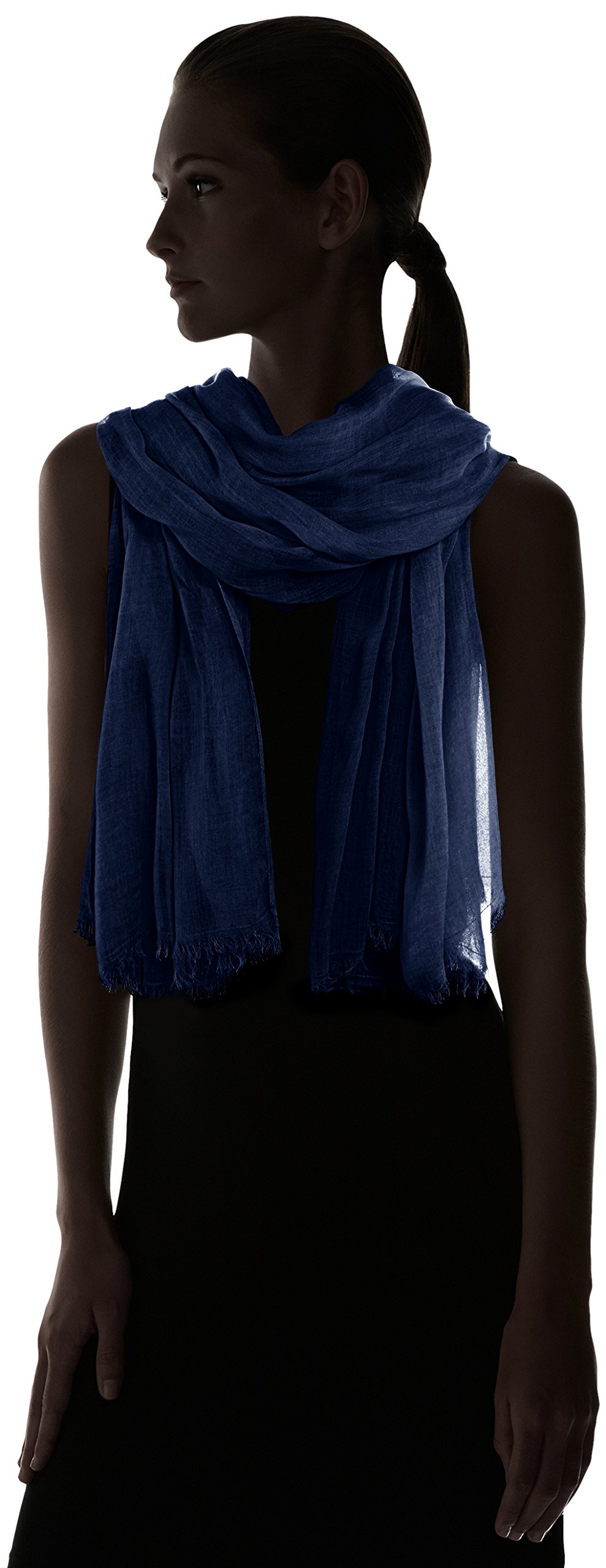 Pieces Pcnoggli sciarpa donna blu leggera taglia unica