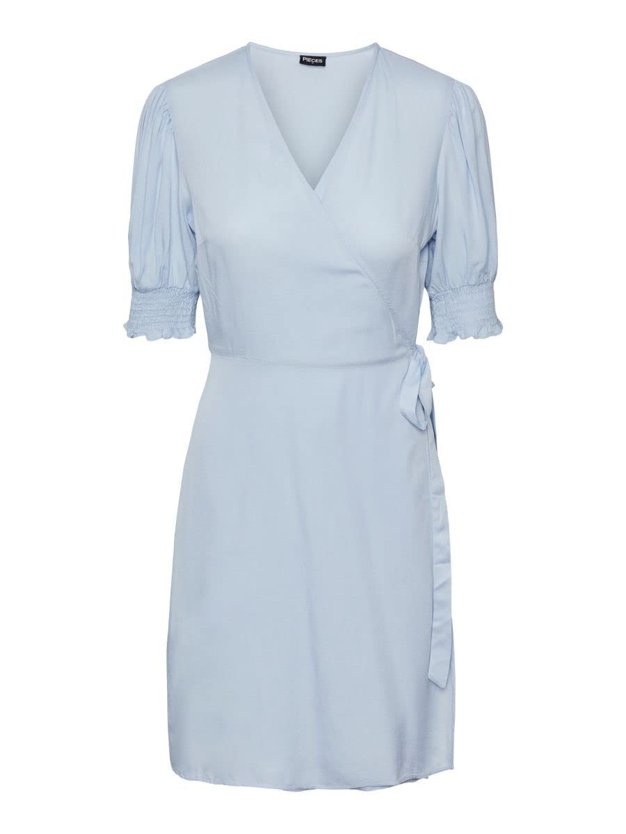 PIECES vestito donna kentucky blue leggero estivo