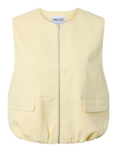 Pieces Pcfaleah gilet donna con tasche vestibilità dritta
