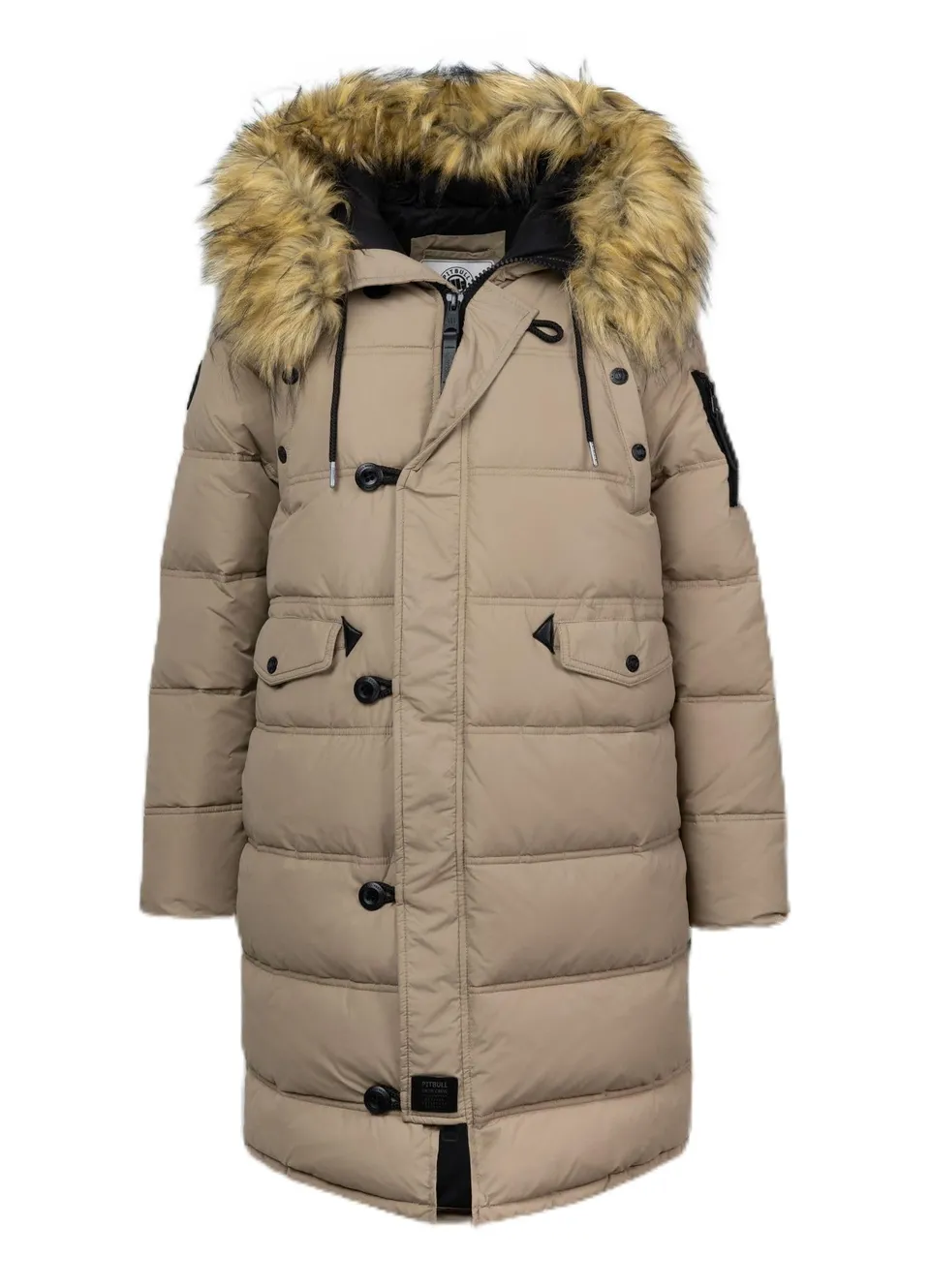 Pitbull Queenston Piumino Donna Sabbia Scura Parka