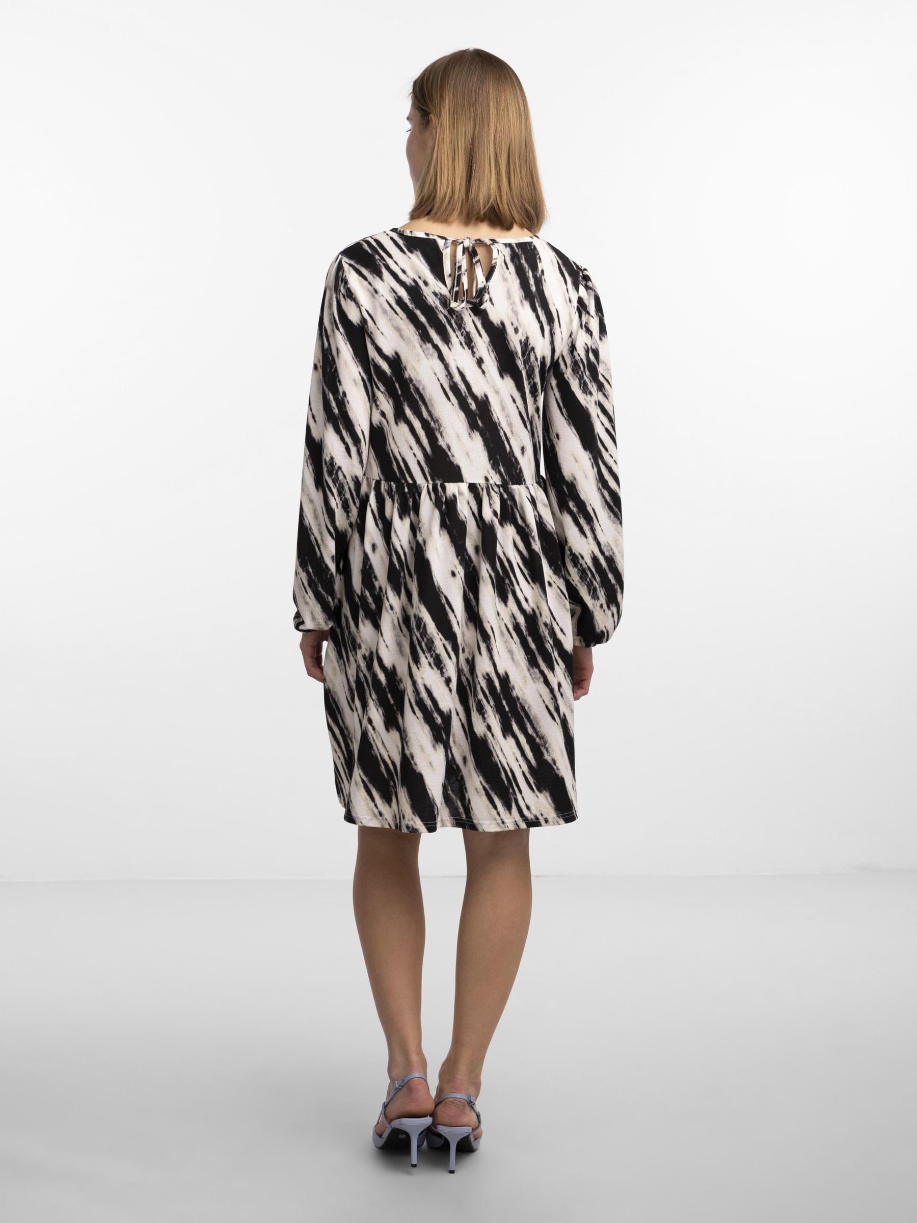 Pieces Pcjona LS O-Neck Dress BC vestito L girocollo