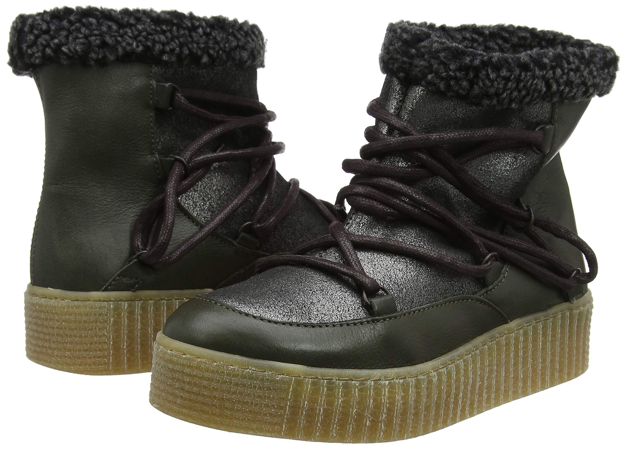 Pieces Pspaccia Boot stivali arricciati donna camoscio