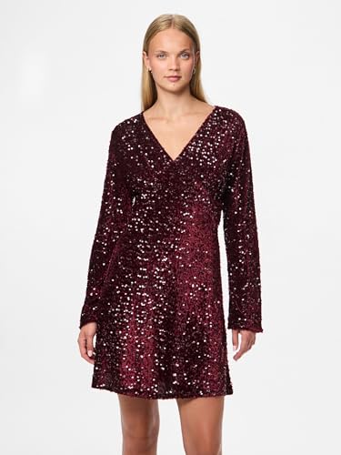 Pieces Pckam abito midi donna tawny port S quotidiano