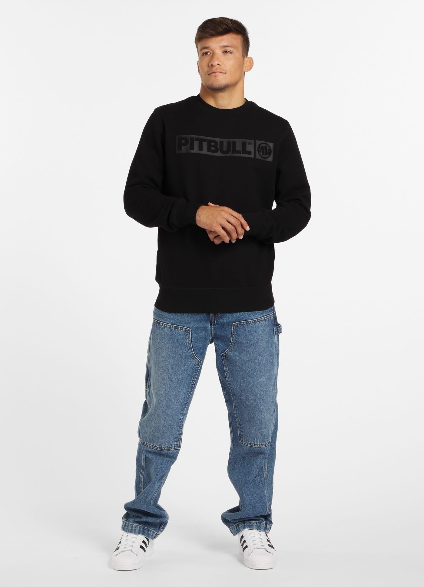 Pit Bull West Coast Hilltop felpa uomo nera in cotone XXL