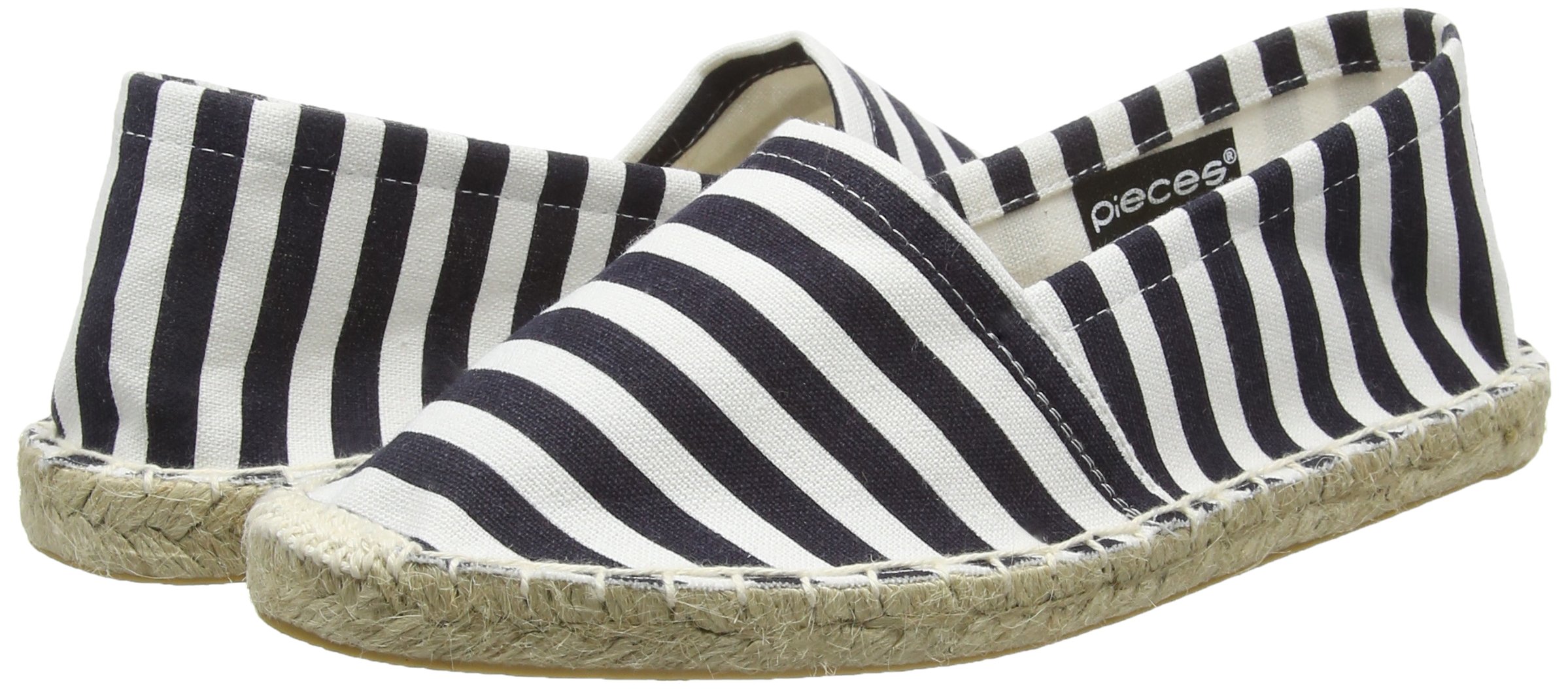 Pieces Haisha espadrillas donna blu navy bianco a righe