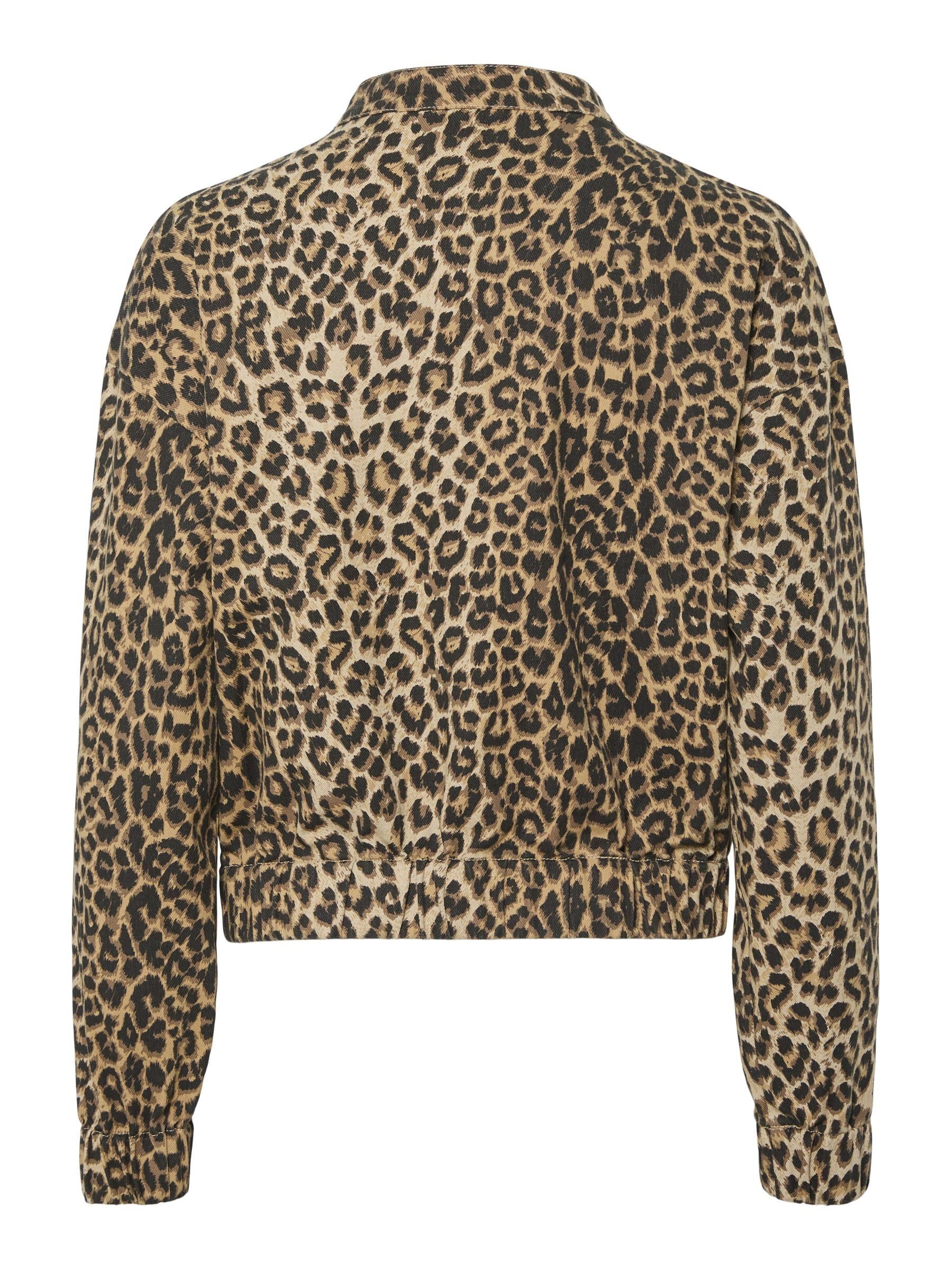 Pieces Pcsalume Bomber Leopard giacca donna S leopardata