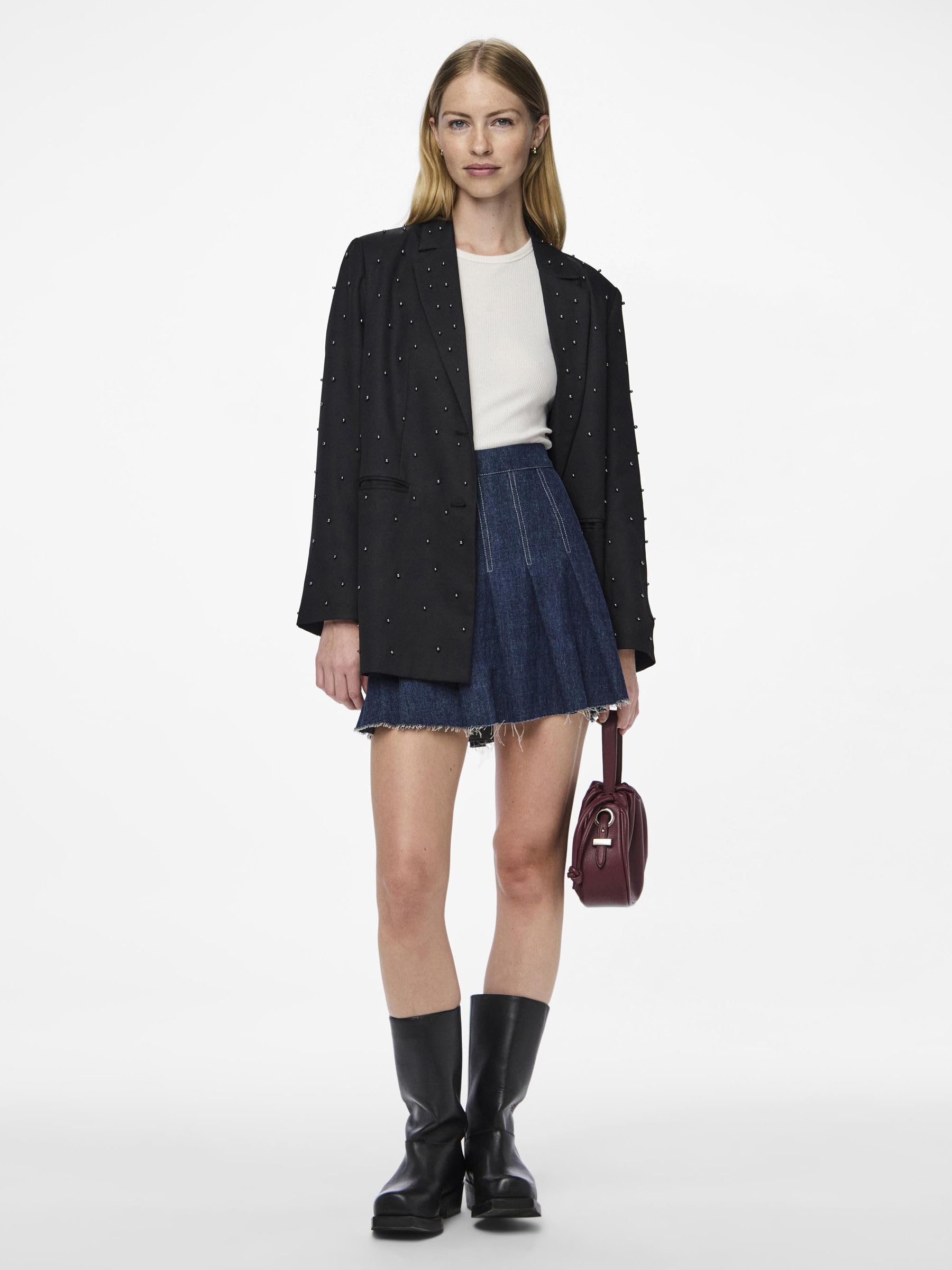 PIECES Pcru Pearl blazer donna taglia S