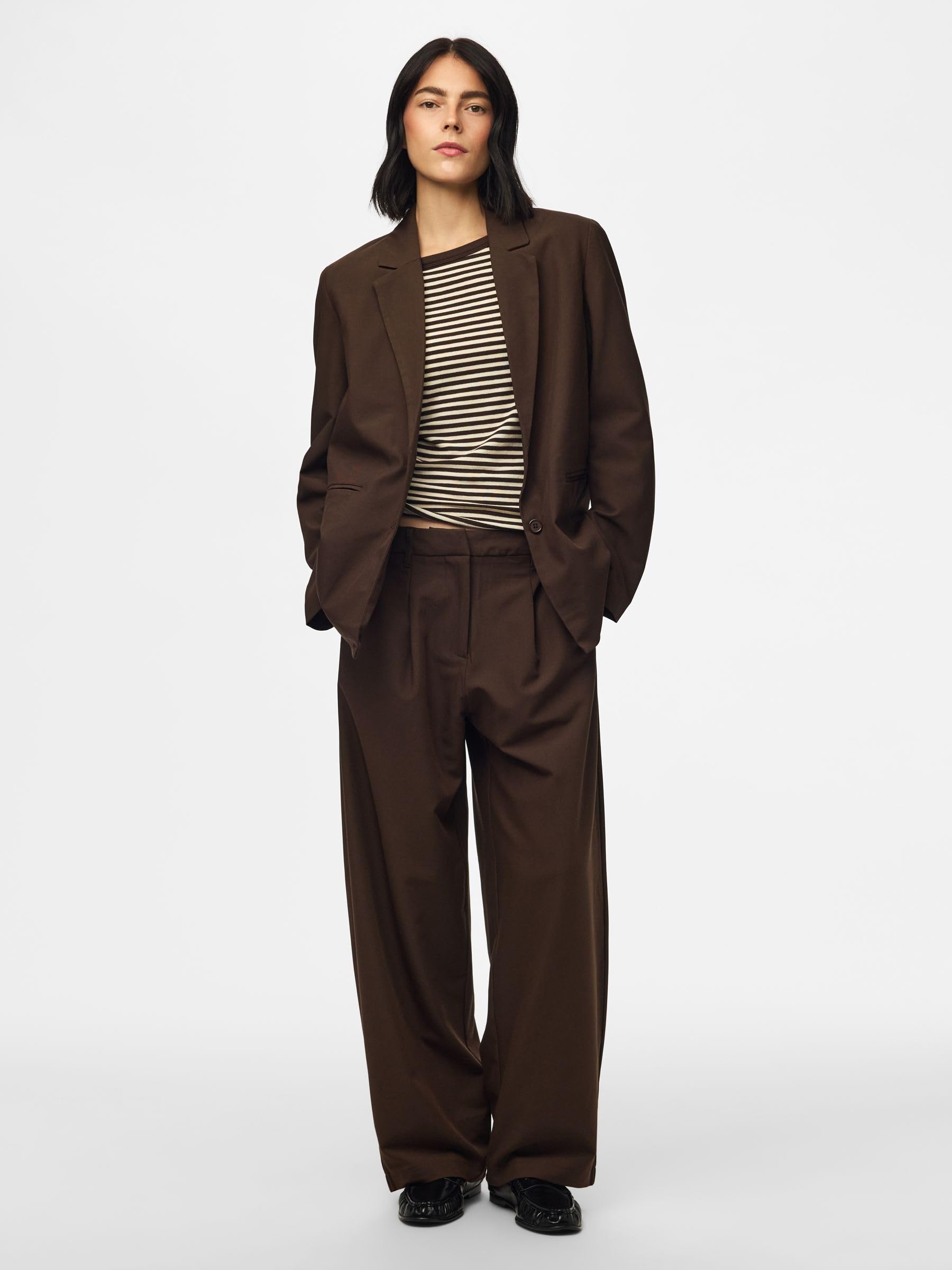 Pieces Pcbosella MW Barrel Pants Noos BC pantaloni donna barrel