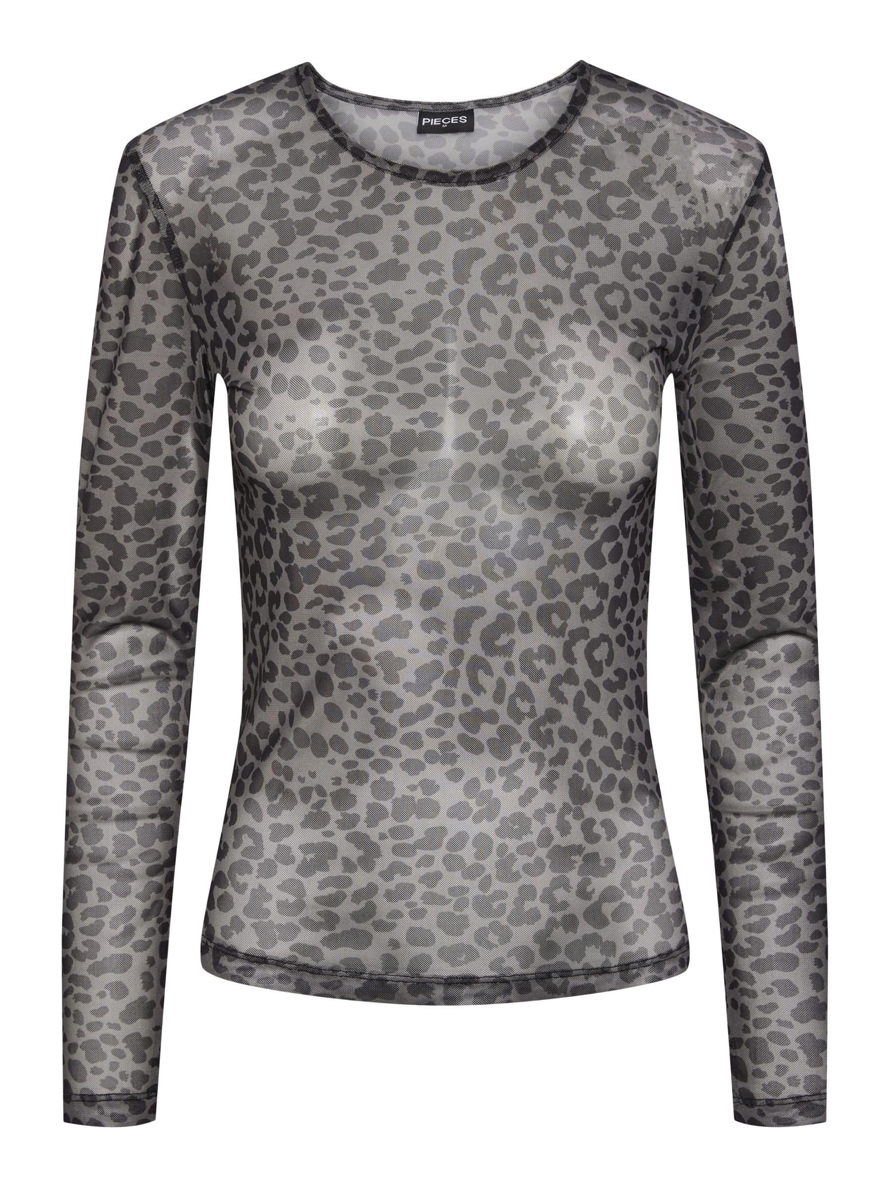 Pieces Pcninni top donna maniche lunghe cotone