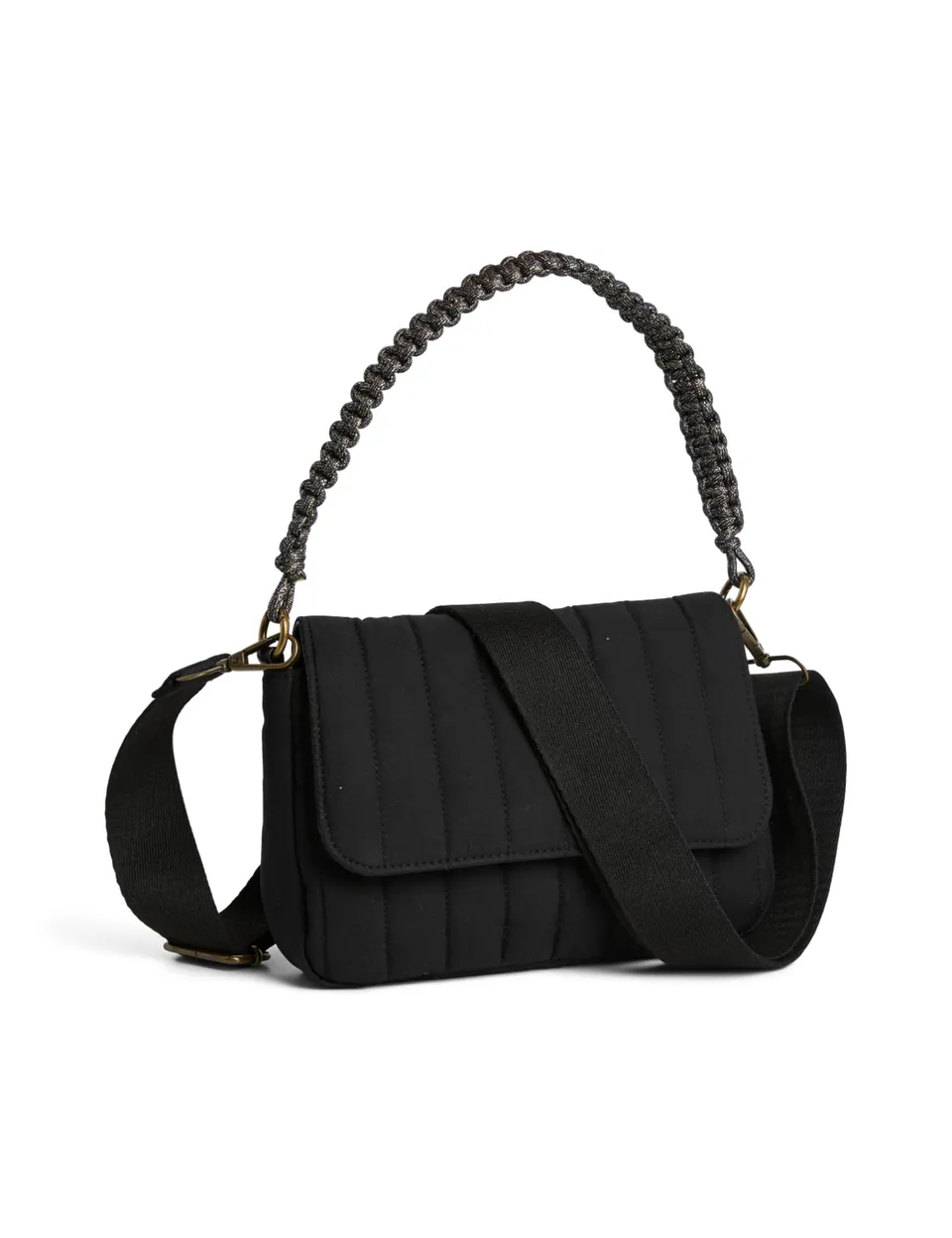 Pieces Pcboline Quilted Cross Body tracolla nera trapuntata