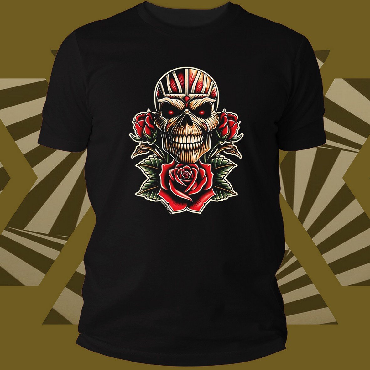 Matrix Rex Diaul D’Un Rex Skull Eddie Tattoo t-shirt cotone