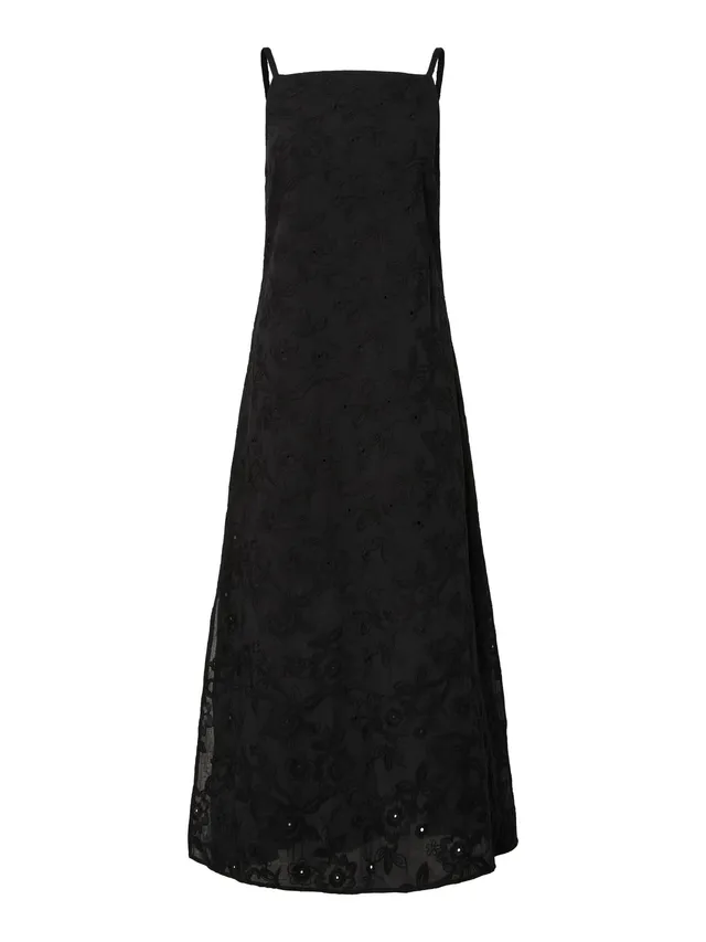 Pieces Pcginger SL Ankle Dress abito lungo smanicato