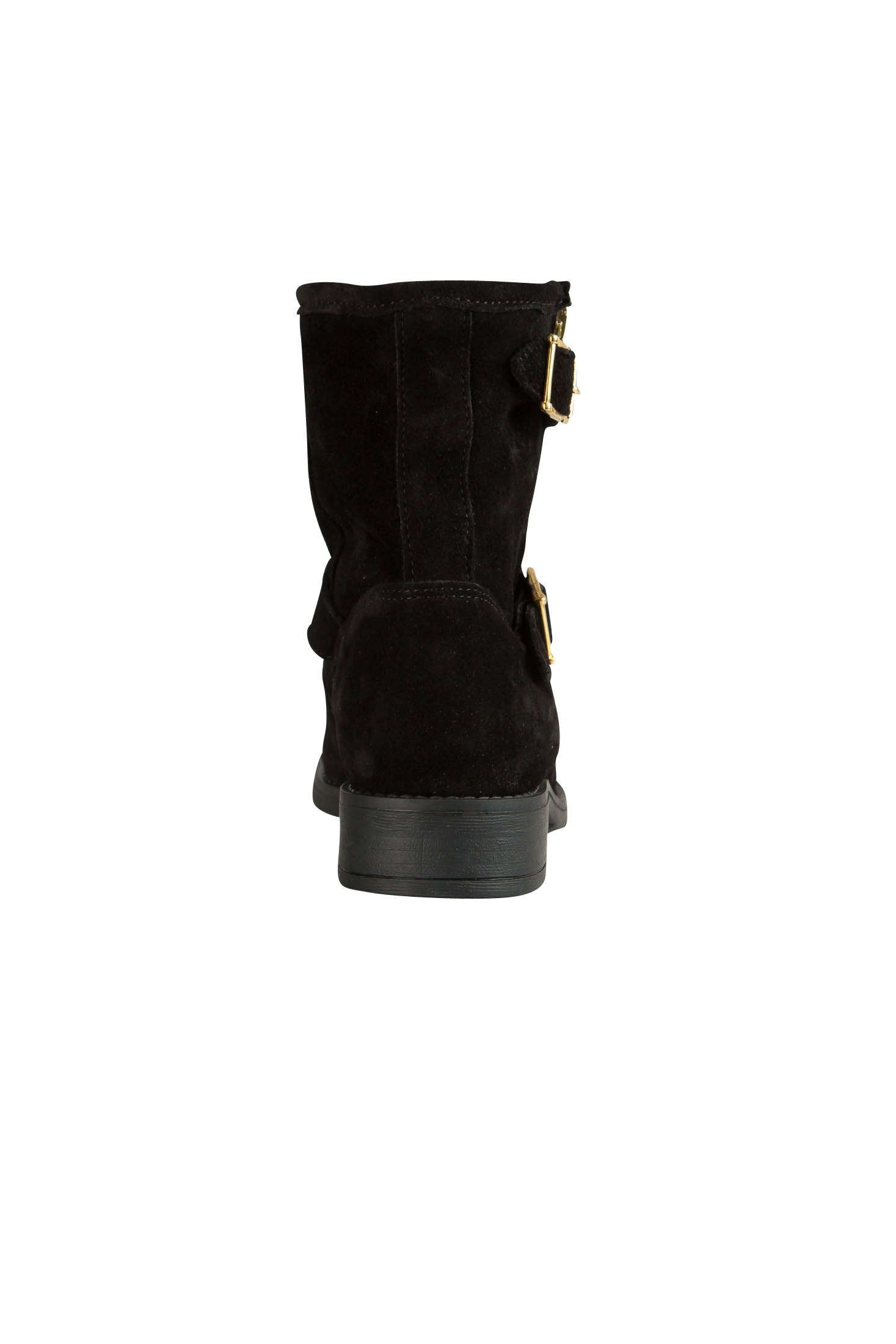 Pieces Iza Zipper Boot stivaletti donna neri pelle con zip