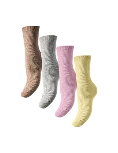 Pieces Pcmarta calzini donna neri 4 paia cotone