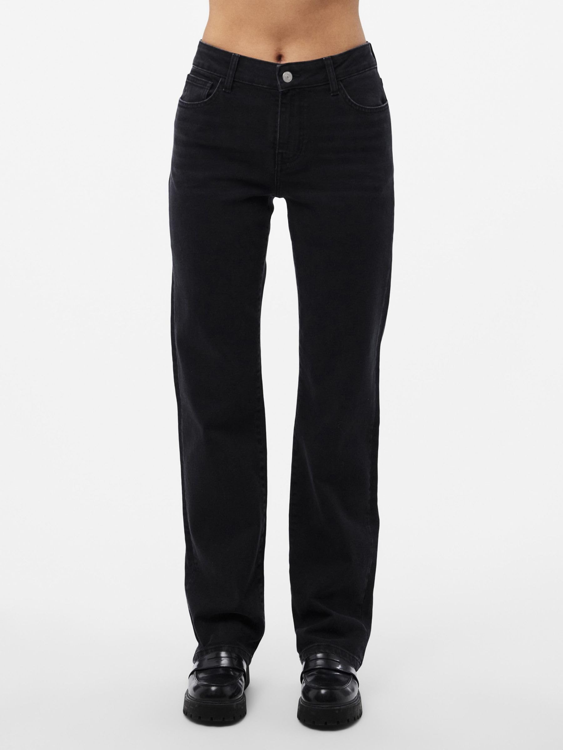 Pieces Pckelly Jeans Dritti Donna 25W/30L Blu