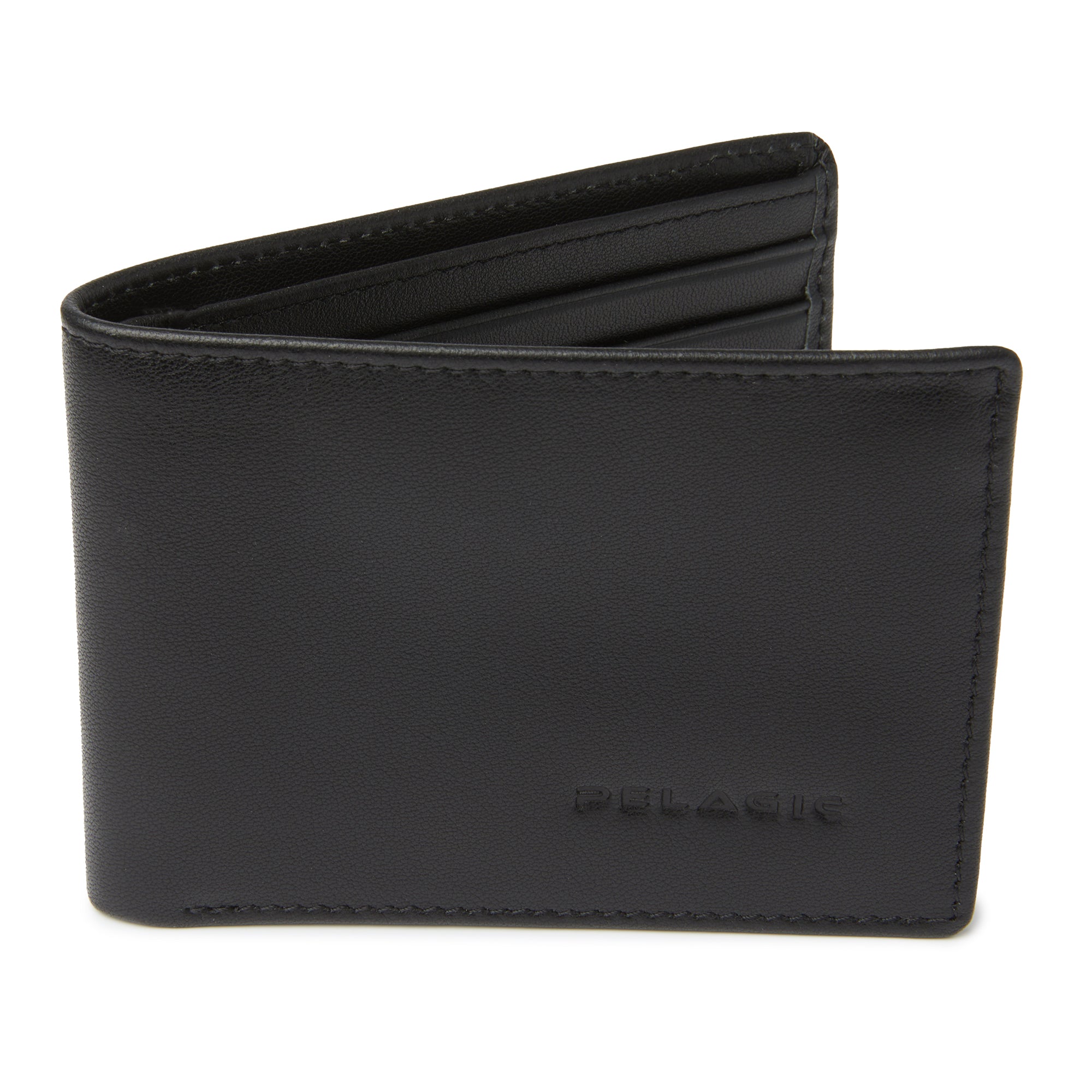 Pelagic Charter portafoglio pelle nero vera pelle