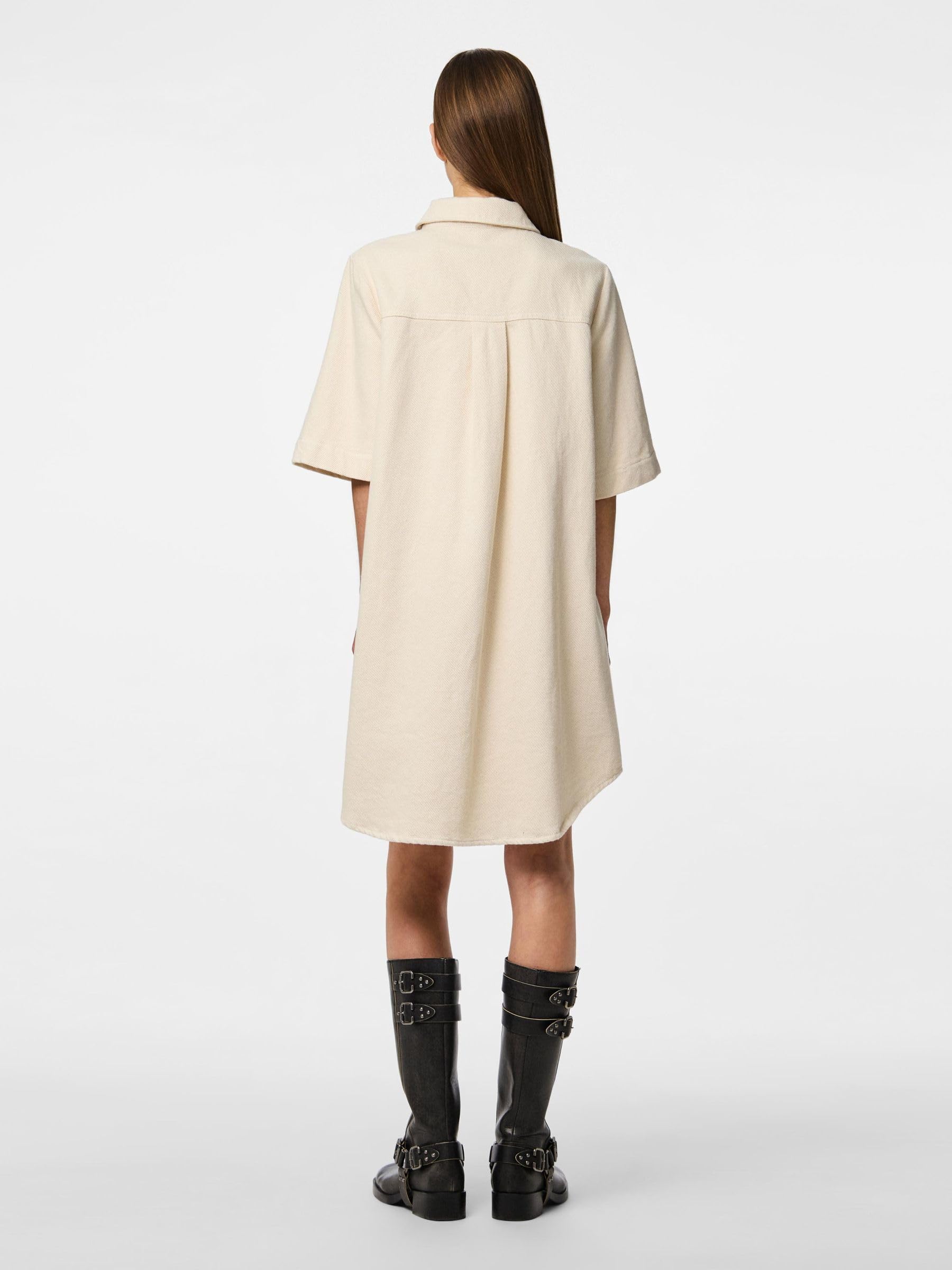 Pieces Pcsavanna SS Dress Abito Donna S Manica Corta