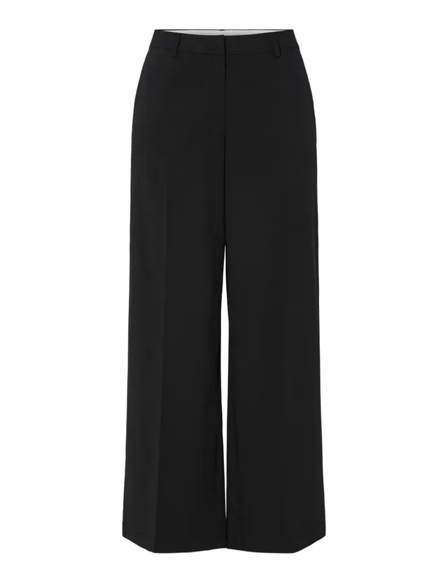 Pieces Pcrosa HW Wide Pant Noos BC pantaloni neri S vita alta