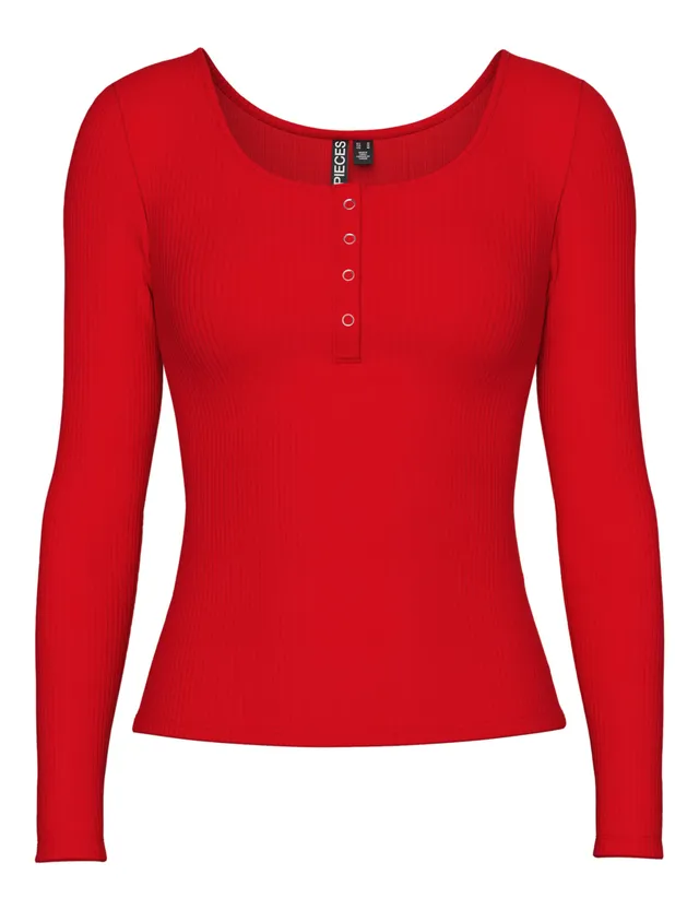 Pieces PcKitte top jersey maniche lunghe