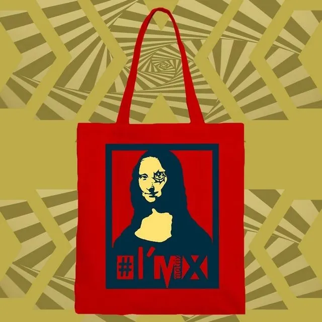 I'm X Monnalix 2 shopper tote bag cotone