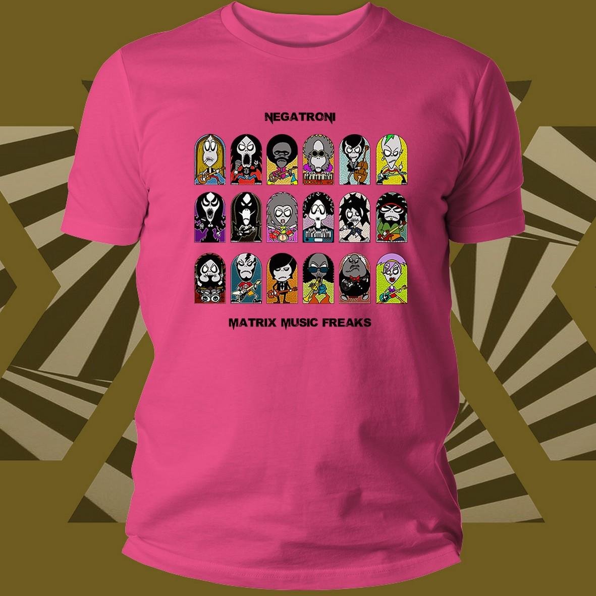 Music Freaks Negatron T-shirt unisex cotone Matrix