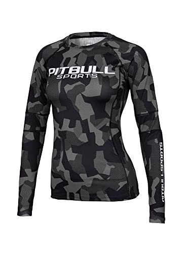 Pit Bull West Coast Dillard rashguard grigio L maniche lunghe