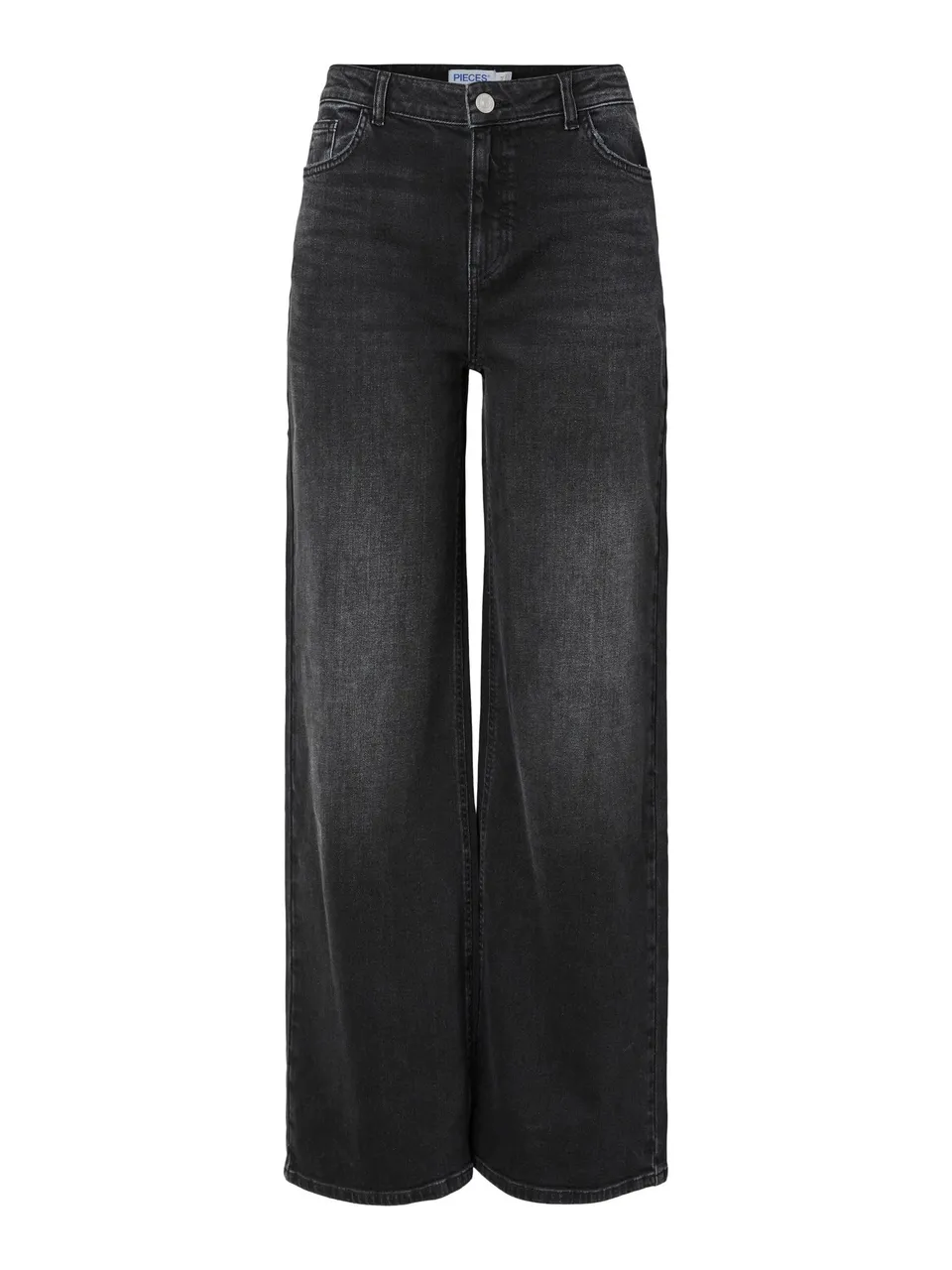 Pieces Pcsilke MW Wide Jeans donna 32W/32L gamba larga
