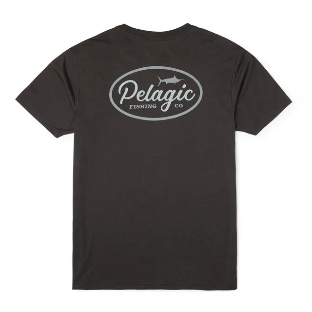 Pelagic Circled t-shirt uomo Heather Black elasticizzata
