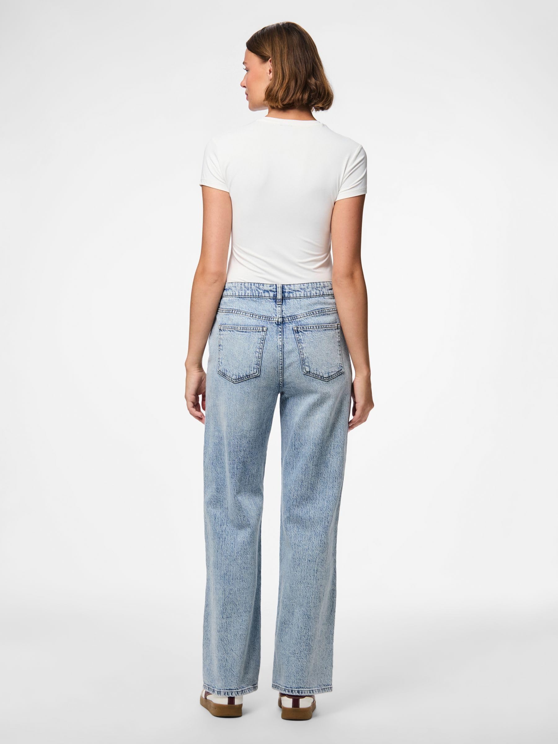 Pieces Pcjill jeans dritti donna 42-44 vita alta