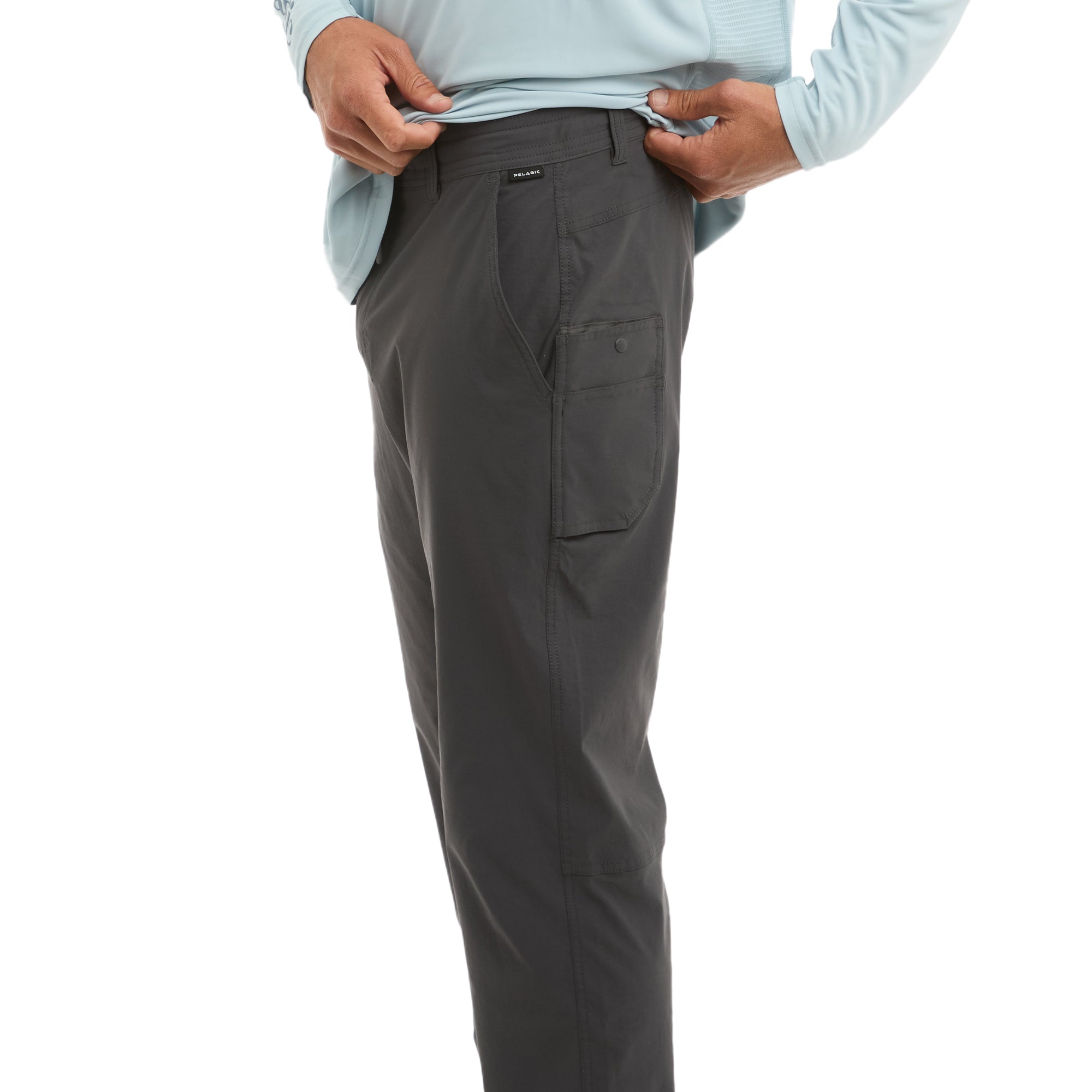Pelagic Flyline pantaloni uomo graphite nylon stretch