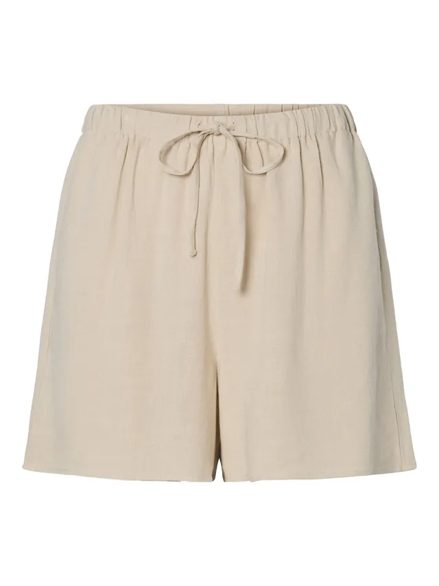 Pieces Pcvinsty HW Shorts Wvn shorts L argento