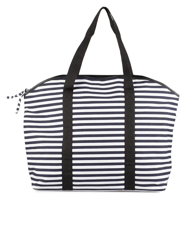 Pieces Psleona Net Print borsa donna a righe