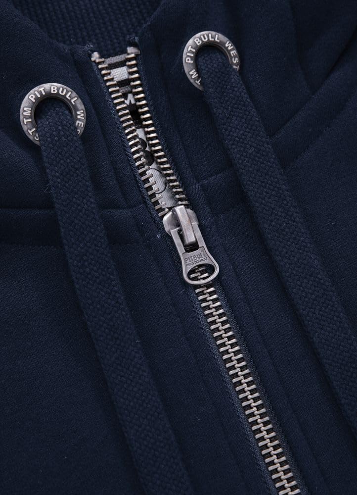 Pitbull Base Piccolo Logo felpa zip cotone taglia L