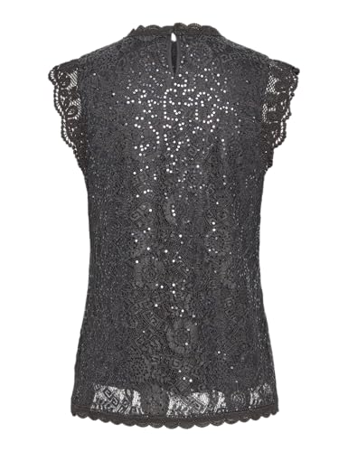 Pieces Pcolline SL Lace Sequins Top Noos top M