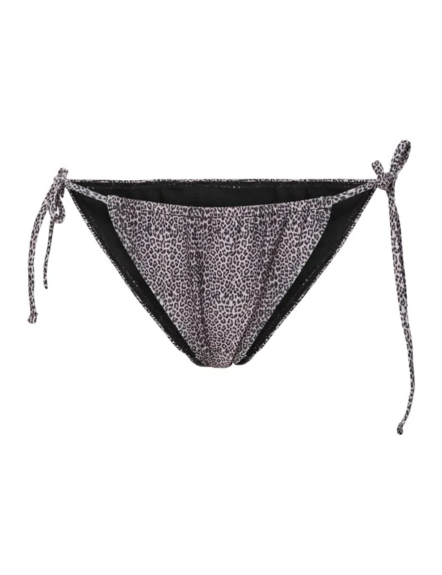 Pieces Pcbaomi Tie Bottom slip bikini nero