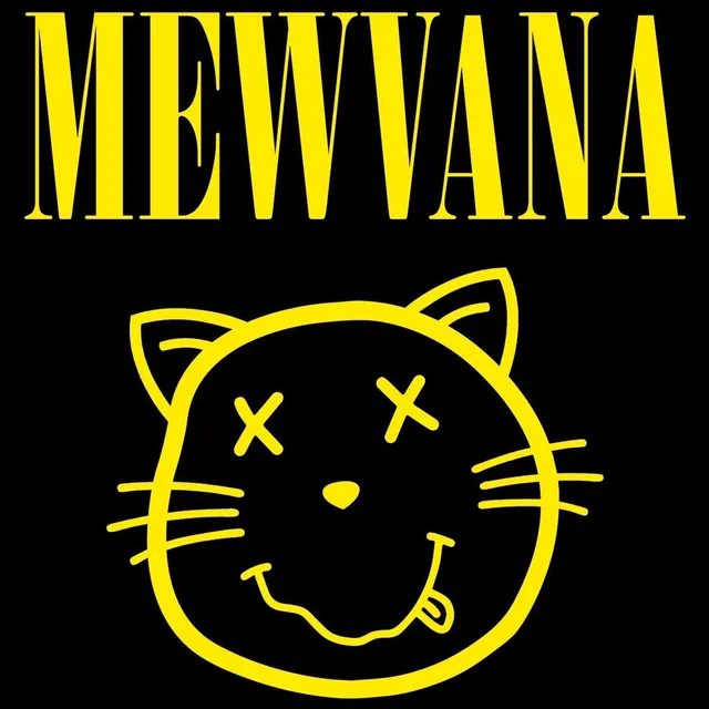 Cats Mewvana Smile t-shirt gatti unisex