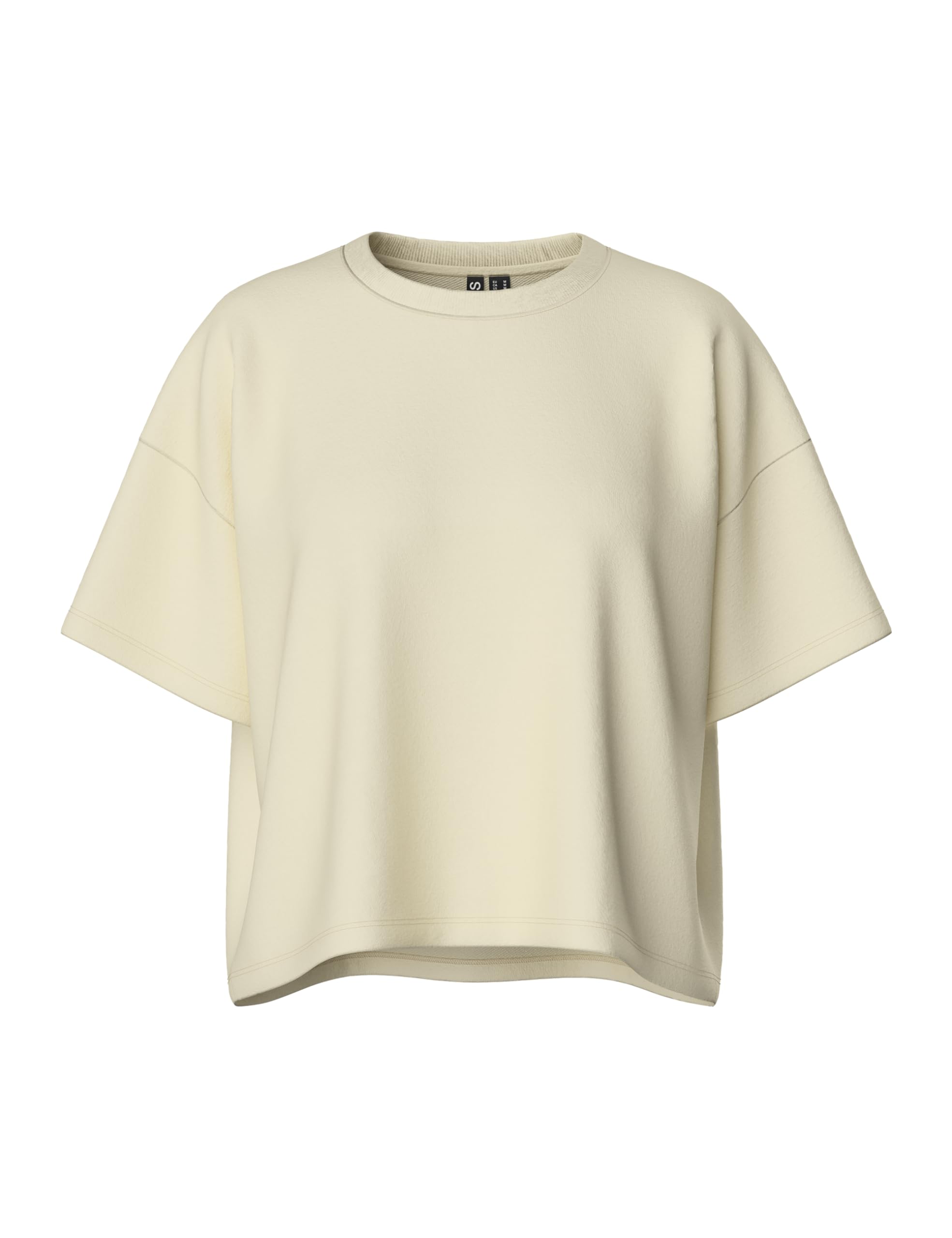 PIECES Pcchilli Summer 2/4 felpa donna Light Grey Melange comoda