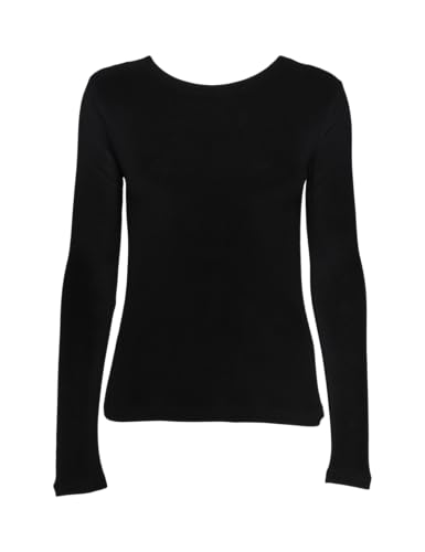 Pieces Pcnoey LS O-Neck Top maglietta donna S maniche lunghe
