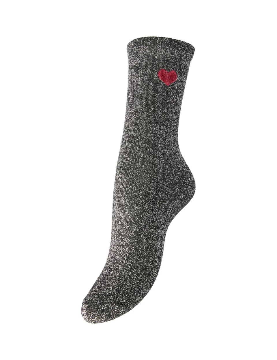 PIECES Pcnolia Lurex Socks FC calzini neri lurex taglia unica