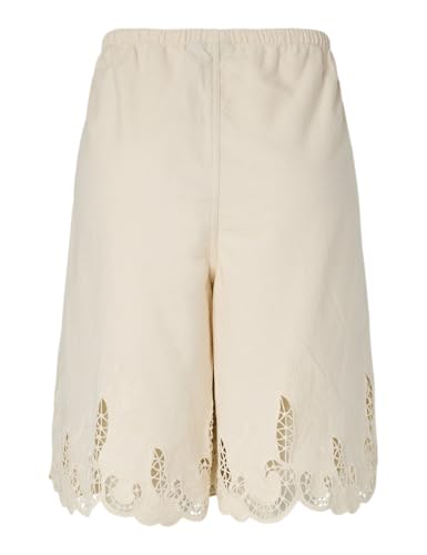 Pieces Pcpiper HW Crochet Denim Shorts Donna M