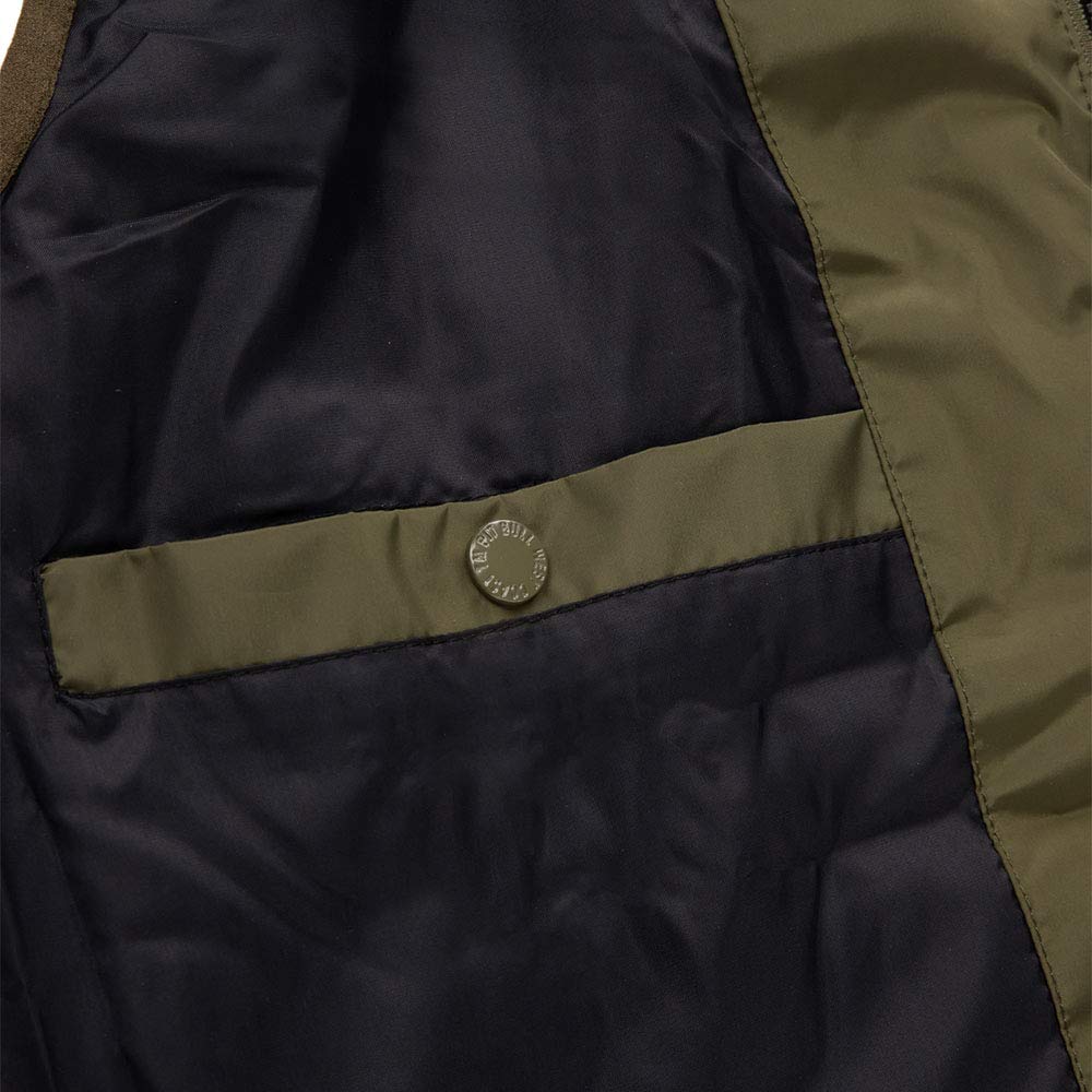 Pitbull Carver gilet trapuntato cappuccio verde S