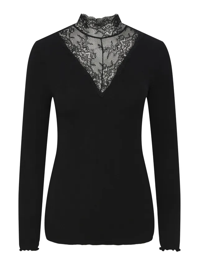 Pieces Pcsiri maglia collo alto donna S manica lunga