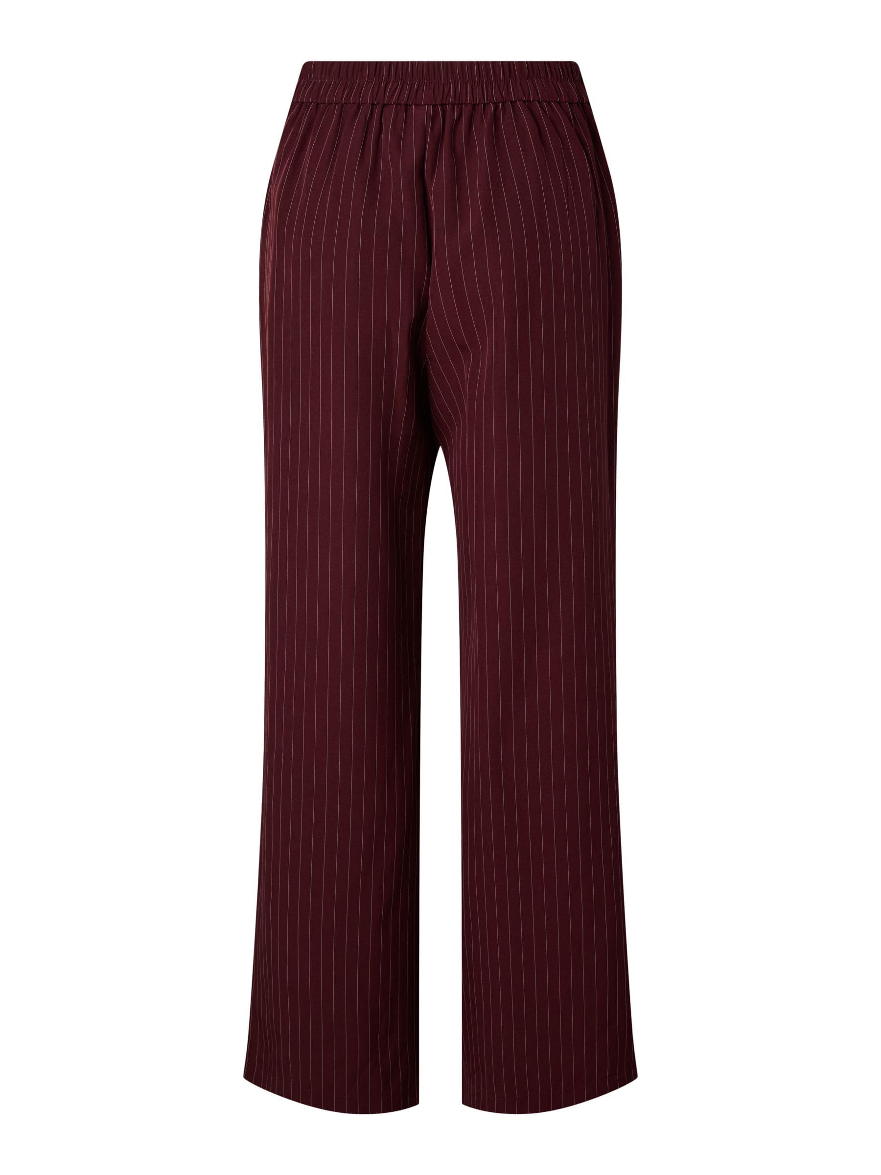 Pieces Pcbozzy HW Wide pantaloni donna a righe vita alta