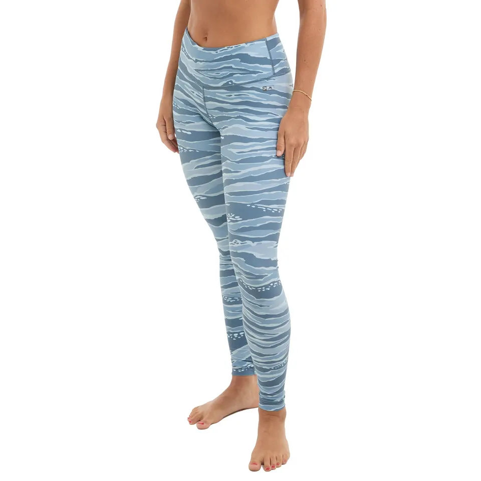 Pelagic Maui leggings donna pesca petrol elasticizzati