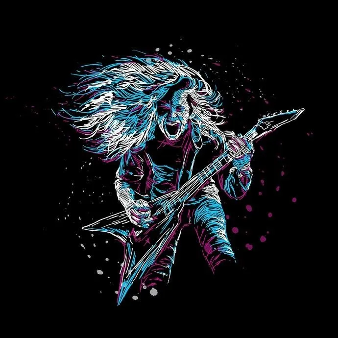 Matrix Music Store Tribe-Tee Guitar Hero t-shirt unisex
