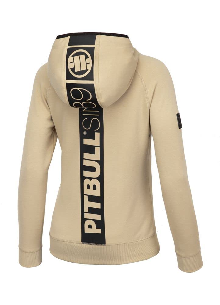 Pitbull West Coast felpa zip donna M beige cappuccio