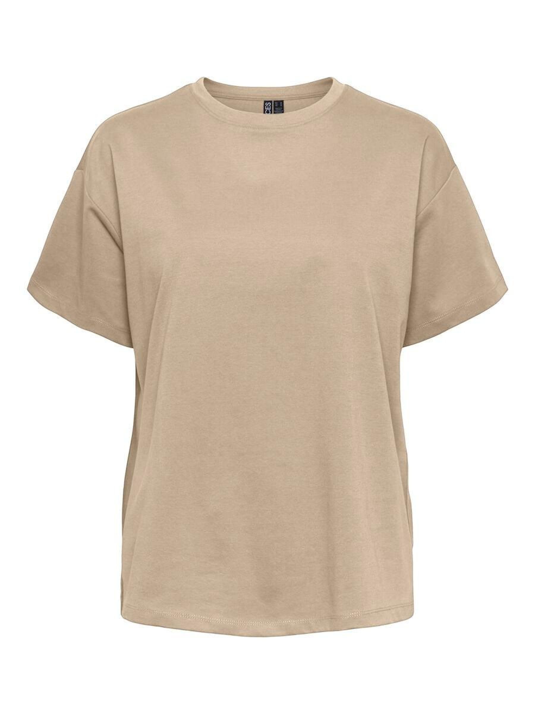 Pieces Pcskylar Oversized t-shirt visone argenteo