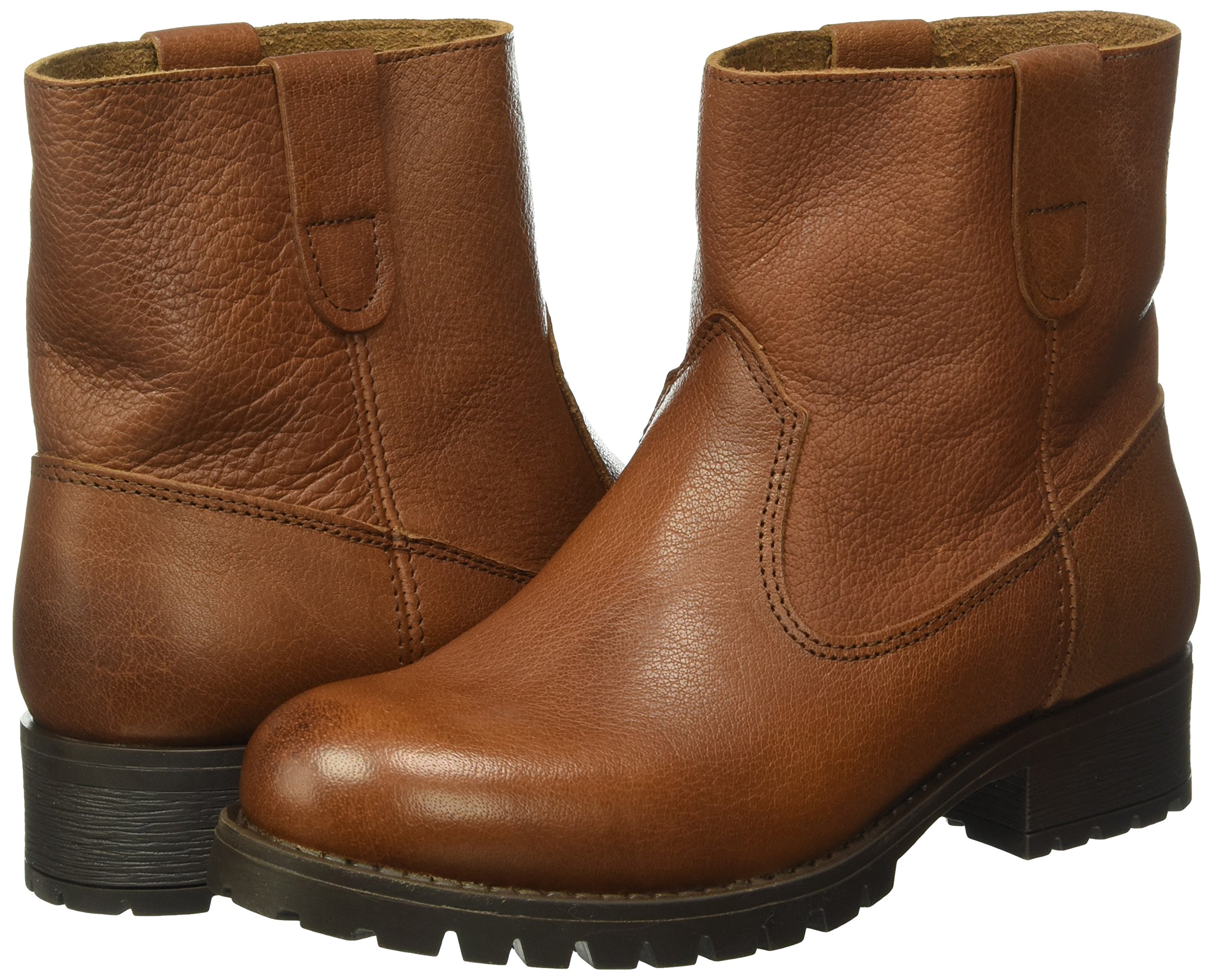 Pieces Psvaha Leather New Boot stivali donna cognac 37